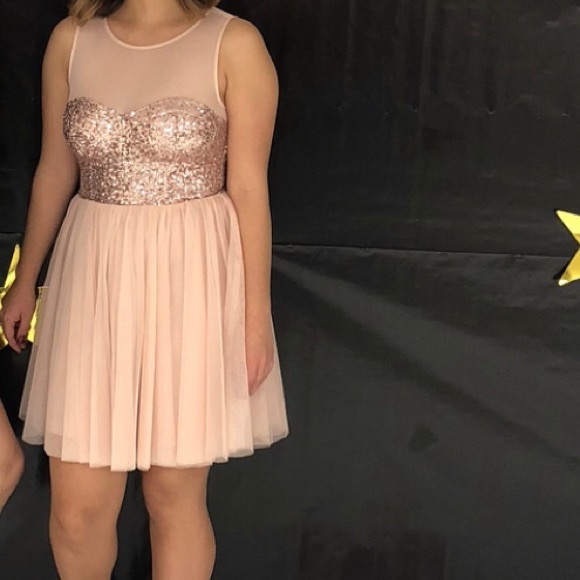 Forever 21 Dresses Forever 2 Pink Sparkle Glitter Dress